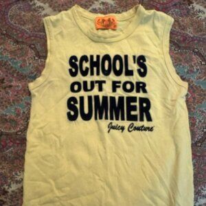Juicy Couture Yellow School's Out for Summer Tank Top
